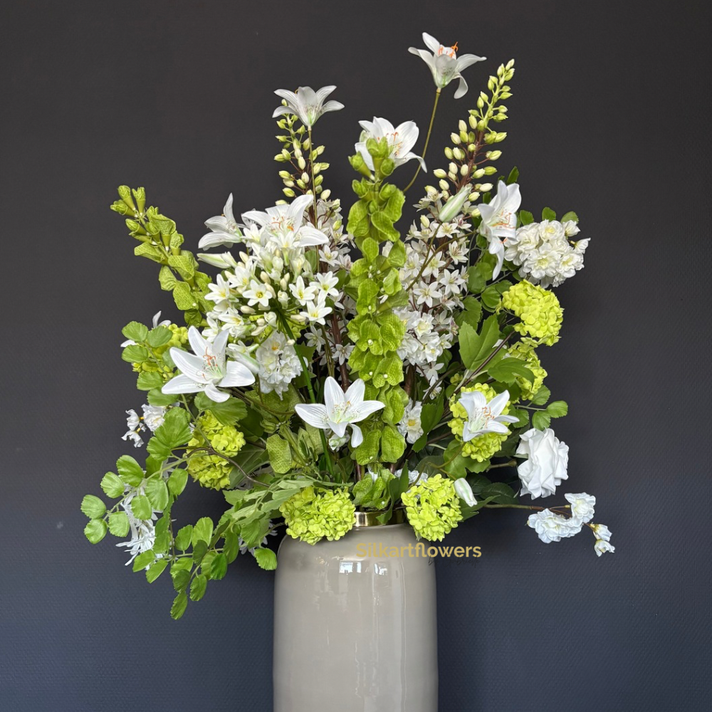 Zijdeboeket - Silk and Green - Silkartflowers.com