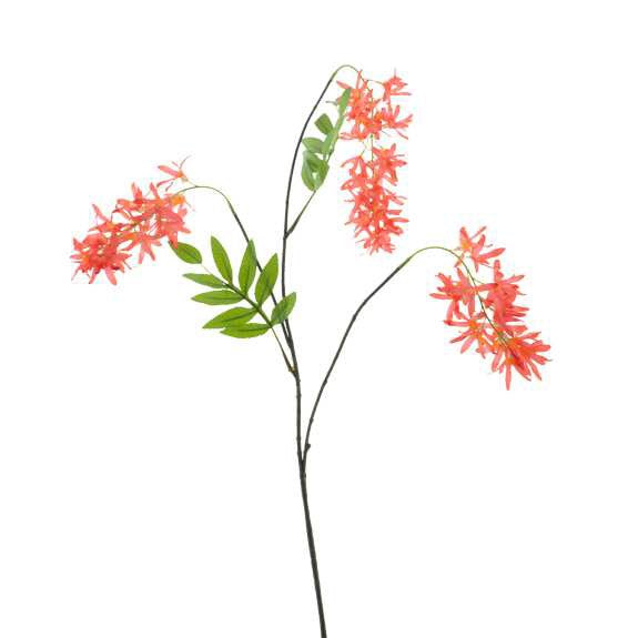 Zijdebloem - Whisteria - 103 cm - Koraal - Silkartflowers.com