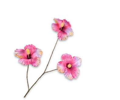 Zijdebloem - Hibiscus roze - 124 cm - Roze - Silkartflowers.com