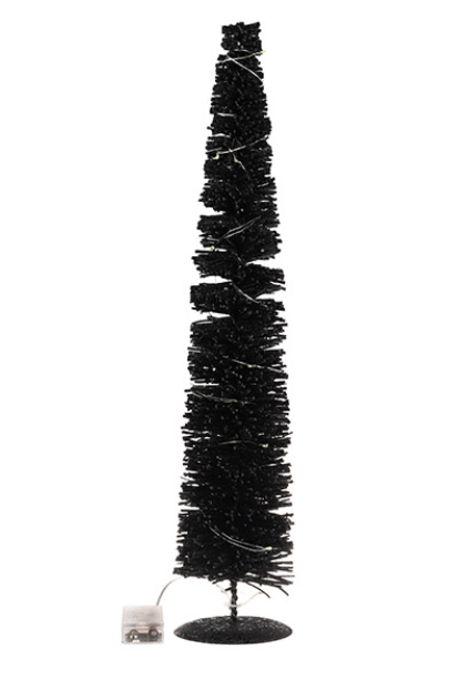 Kerstboom - Rattan met Glitters - H70xB12 cm- Silkartflowers.com
