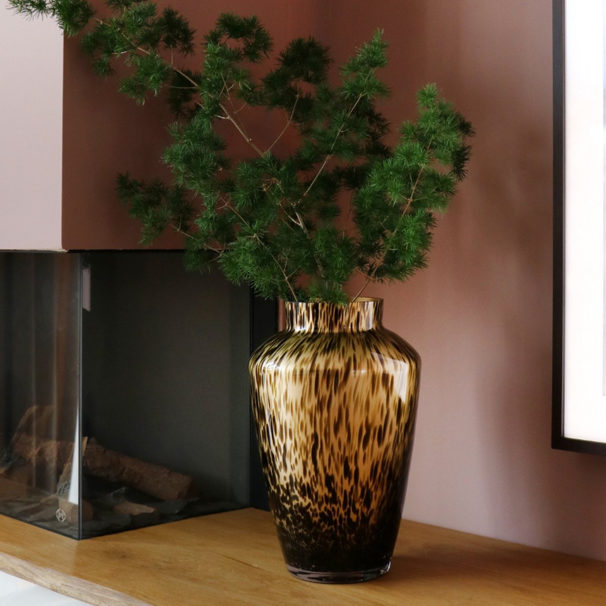 VTW - Vaas Hudson - Cheetah Gold - 22x35cm - Silkarflowers.com