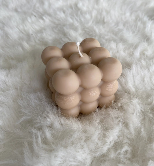 Kaars - Bubble - Taupe - Silkartflowers.com