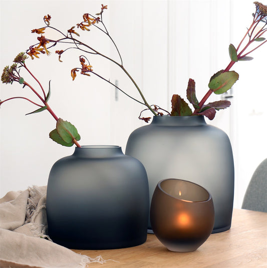 Waxinelichthouder - Moho Satin Taupe - 2 stuks - Silkartflowers.com