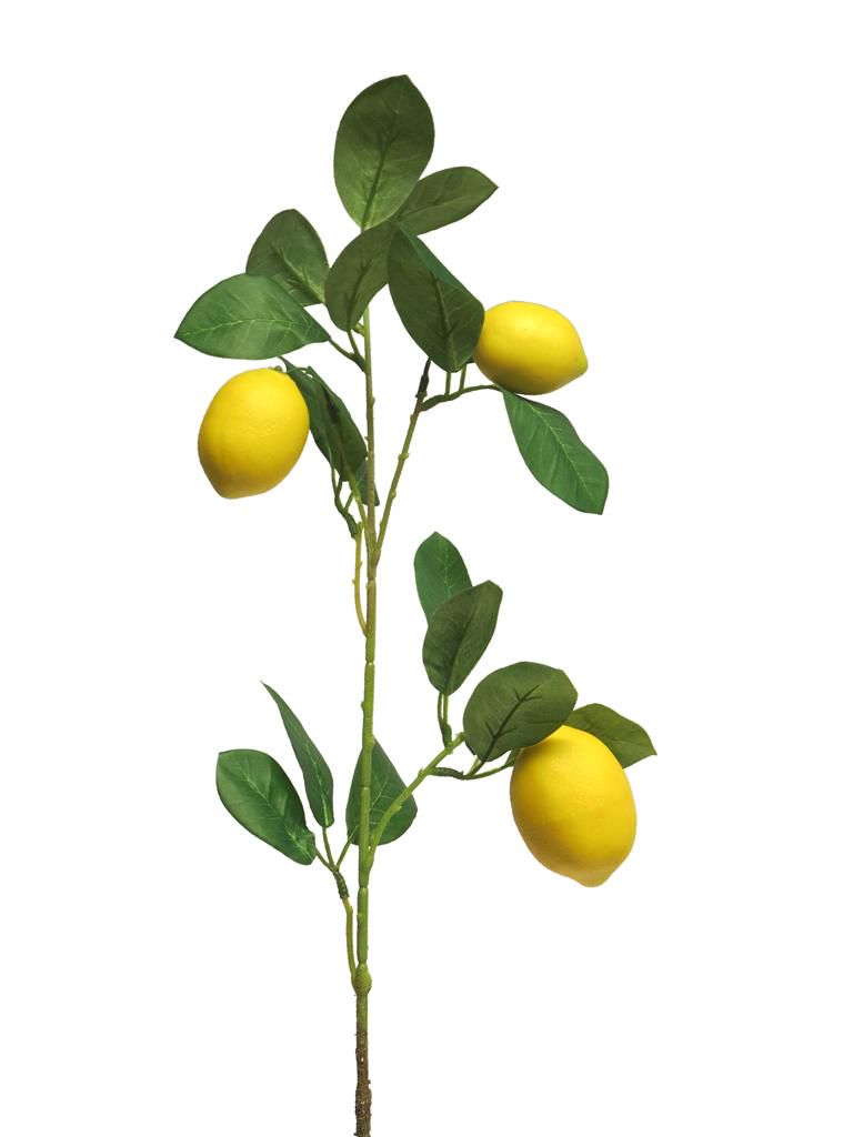 Zijdebloem - Lemon sinensis spray x3 yellow 74cm