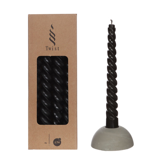 Twist kaarsen - set 4 - Silkartflowers.com