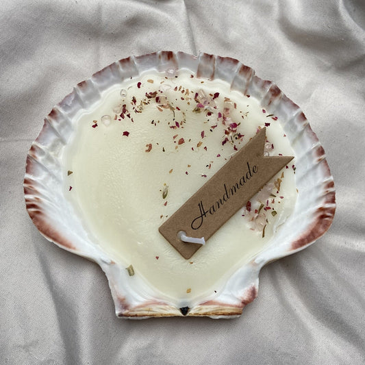 Kaars - Sea Shell - Wit - Silkartflowers.com