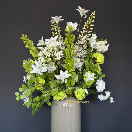 Zijdeboeket - Silk and Green - Silkartflowers.com