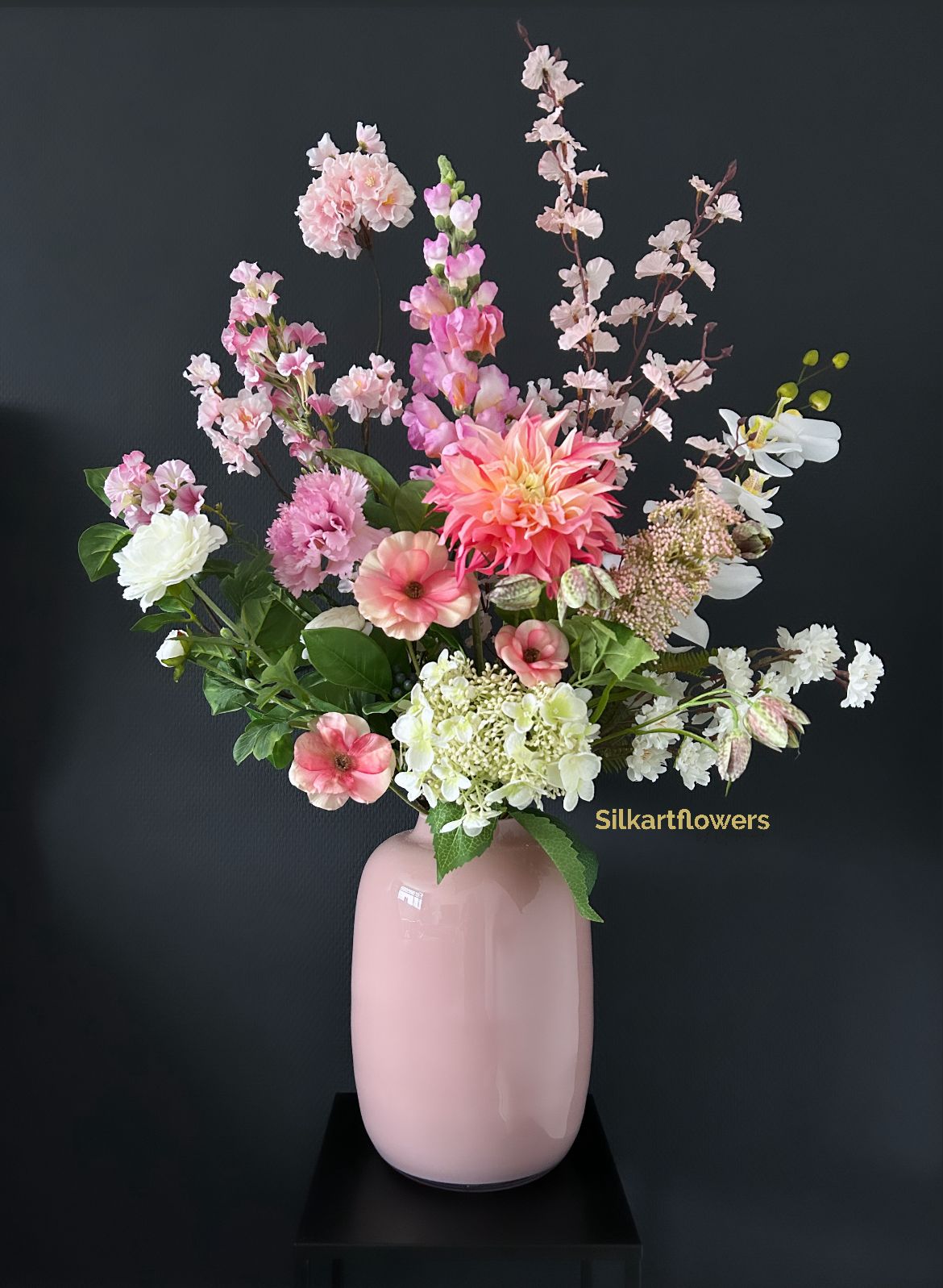 Zijdeboeket - Lovely Pink - Silkartflowers.com