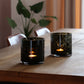 Waxinelicht houder - Celtic Cheetah Grey - Ø12cm - 2 stuks - Silkartflowers.com